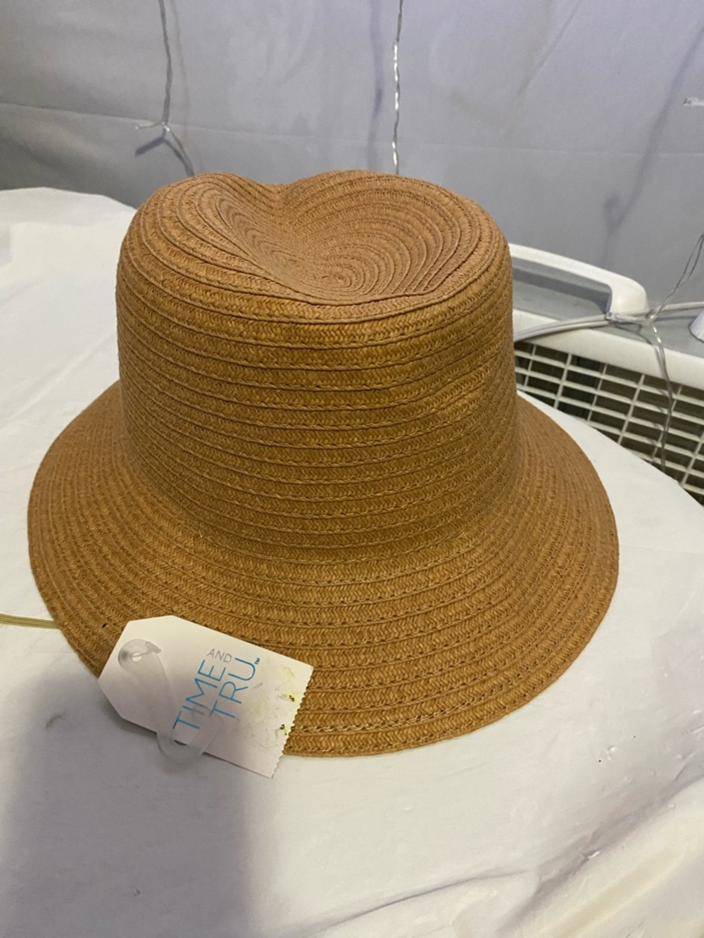 Magid Tan Straw Bucket Hat
